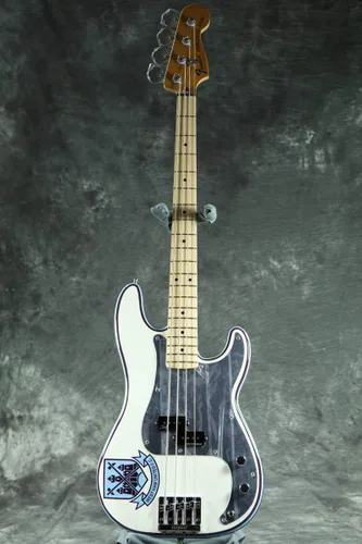 Miniatura 2 de Fender Steve Harris Precision Bass, Olympic White, Diapasón de arce