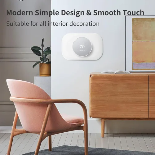 Miniatura 3 de Petrichor Placa de pared para termostato Nest, compatible con termostato Google Nest 2020, kit de molduras de termostato Nest, accesorio de cubierta