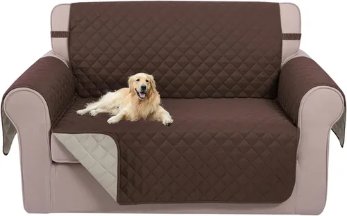 Miniatura 79 de U-NICE HOME Funda de sofá reversible para perros con correas elásticas, resistente al agua, protector de muebles para mascotas, funda de sofá