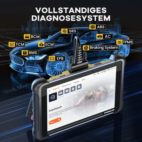 Miniatura 4 de THINKCAR Herramienta de diagnóstico del escáner OBD2, herramienta de escaneo de automóvil ThinkScan 689 con función de reinicio de 34, escáner