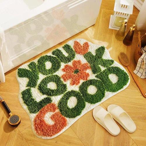 Miniatura 11 de Get Naked - Alfombra de baño negra – Divertida alfombra de baño antideslizante de felpa, 20 x 40 pulgadas, microfibra absorbente de secado rápido