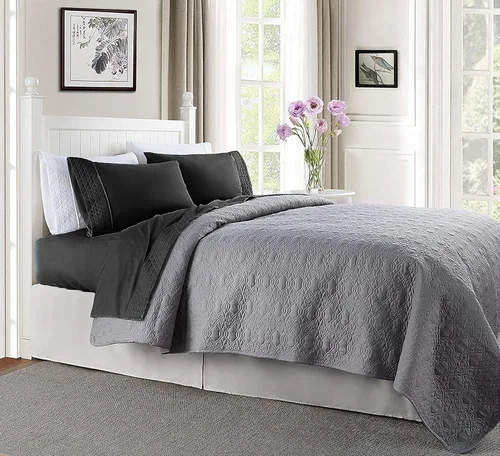 Miniatura 3 de Elegant Comfort Luxury Best, Soft and Coziest - Juego de ropa de cama de 4 piezas, 1500 hilos de microfibra de alta calidad hotelera, diseño