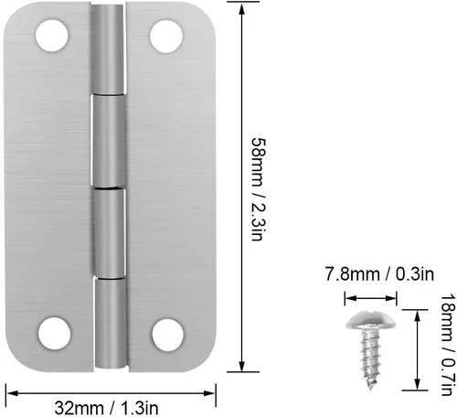 Miniatura 2 de Picowe Paquete de 6 bisagras enfriadoras para cofres de hielo Igloo, juego de reemplazo de bisagras de acero inoxidable con tornillos 6 paquete