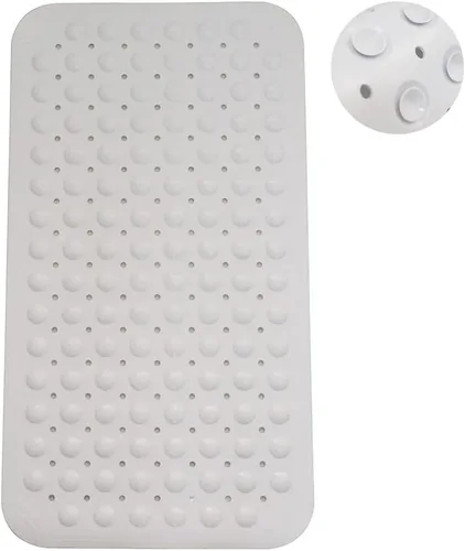 Miniatura 9 de Tapete antideslizante para bañera con ventosa y orificios de drenaje, tapete de baño para bañera, tapete de baño para bañera