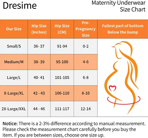Miniatura 5 de Dresime Paquete de 6 ropa interior de maternidad de algodón para mujer, mezcla