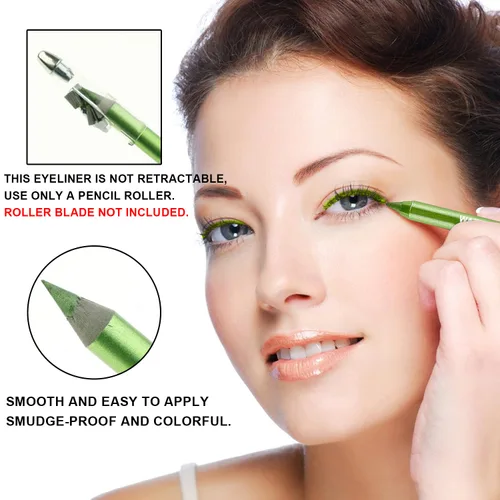 Miniatura 8 de Juego de 3 lápices delineadores de ojos coloridos, lápiz de sombra de ojos, kit de delineador de ojos perlado metálico con purpurina para mujeres