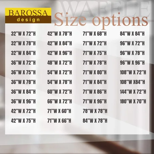 Miniatura 5 de Barossa Design - Cortina de ducha de tela de punto gofre extralarga de 96 pulgadas de alto, tejido de gofre, spa de lujo de hotel, tela resistente