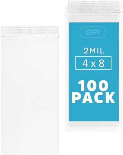Miniatura 19 de GPI - Bolsas con cremallera de 2 x 6 pulgadas, 1000 unidades, 2 mil, bolsas de plástico transparente con cierre de cremallera, con cierre de cierre