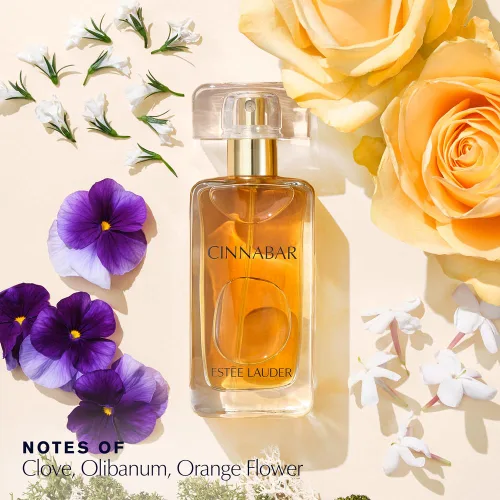 Miniatura 2 de Estée Lauder Cinnabar Eau de Parfum en espray con notas de jazmín, flor de naranja y clavo Perfumes para mujer, 1.7 onzas líquidas