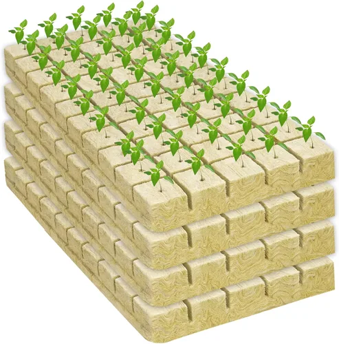 Miniatura 8 de Legigo Cubos de lana de roca de 1 pulgada para hidroponía, cubos de cultivo para plantación de lana de roca para torre hidropónica, jardín, plantas