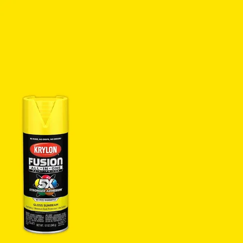 Miniatura 325 de Krylon Fusion - Pintura en aerosol adhesiva todo en uno para uso en interiores y exteriores, 12 onzas, aluminio