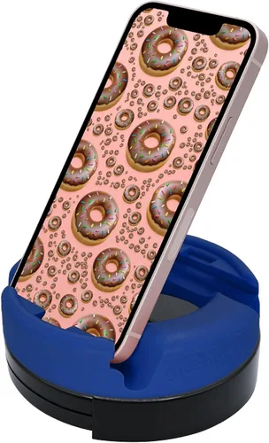 Miniatura 14 de GoDonut Soporte giratorio de 360 grados para teléfono inteligente y tablet, organizador de escritorio con rotación de dispositivo de 360 grados, Rosa