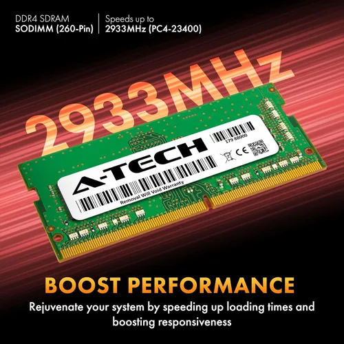 Miniatura 3 de A-Tech 4 GB de RAM para portátiles ASUS TUF Gaming F15 (10ª generación) FX506, FX506LH, FX506LI, FX506LU DDR4 2933MHz PC4-23400 SODIMM 1.2V
