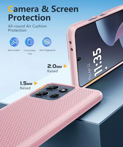 Miniatura 623 de FNTCASE Funda para iPhone 17 Pro: Fundas delgadas translúcidas de color azul claro compatibles con MagSafe, protección completa de la cámara