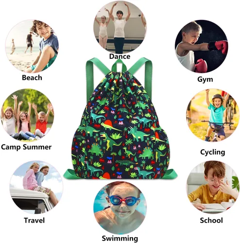Miniatura 5 de Mochila con cordón para niños, color13, Moda