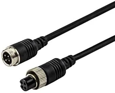 Miniatura 2 de Cable de extensión de aviación de 4 pines para cámara de respaldo con cable/cámara de visión trasera CCTV, camión, remolque, autocaravana, autobús