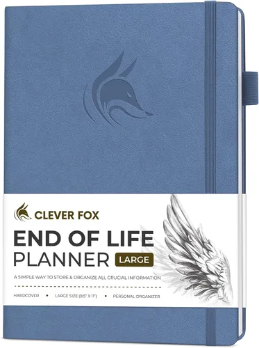 Miniatura 19 de Clever Fox Planificador de fin de vida - Organizador de arreglos finales para beneficiarios, preparación de testamentos, últimos deseos y Negro