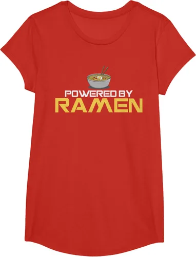 Miniatura 41 de Camiseta de fideos de anime japoneses Powered By Ramen, Negro, S