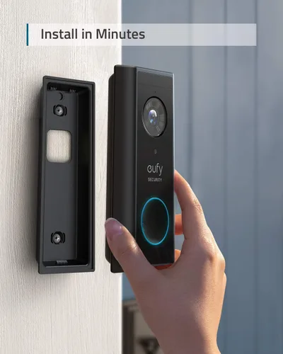 Miniatura 5 de eufy Security, Kit de timbre de video S220 (alimentado por baterías), cámara de seguridad, resolución 2K, duración de la batería de 180 días