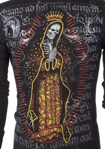 Miniatura 7 de Archaic by Affliction - Camisa térmica para hombre, color negro, Negro
