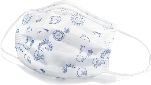 Miniatura 4 de Albatross Health New England Paquete de 50 mascarillas desechables para niños. Transpirable de 3 capas, antipolvo, saliva, smog para niños y niñas