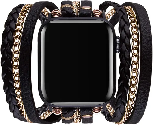 Miniatura 9 de Correas de pulsera compatibles con Apple Watch Band Ultra iWatch Series 8 7 6 5 4 3 2 1 SE 1.97 pulgadas, 1.77 pulgadas, 1.73 pulgadas, 1.65 Marrón