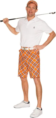 Miniatura 3 de Royal & Awesome Pantalones cortos de golf para hombre, pantalones cortos de golf locos para hombres, pantalones cortos a cuadros para hombre