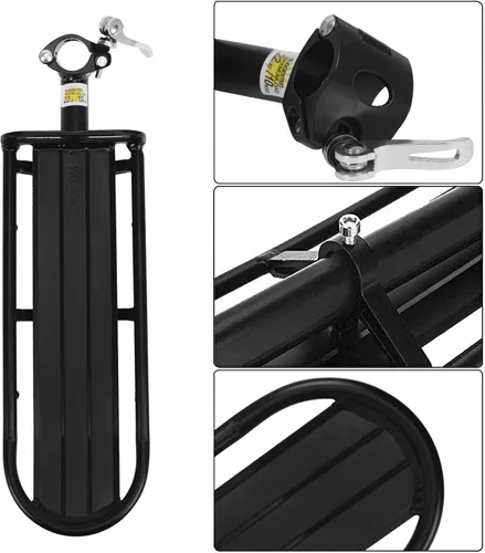 Miniatura 4 de Portaequipajes retráctil para bicicleta, soporte de carga ajustable de aleación de aluminio para bicicleta trasera, de liberación rápida, soporte