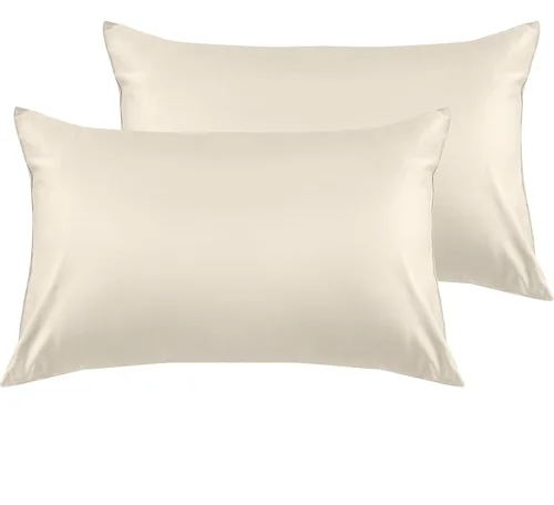 Miniatura 39 de Warmstar - Juego de 2 fundas de almohada de algodón tamaño estándar, 600 hilos, fundas de 20 x 26 pulgadas, algodón suave de fibra larga Placid Blue