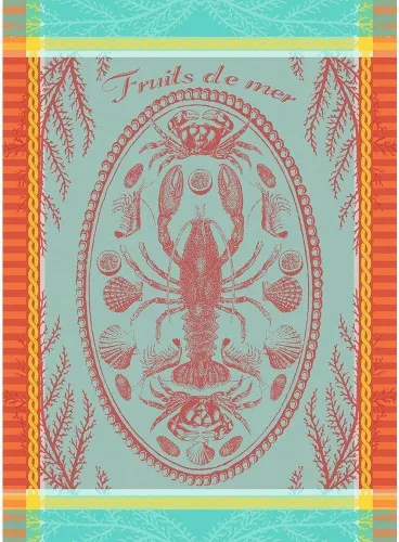 Miniatura 10 de Garnier Thiebaut Mille Vegetaux Arc En Ciel (A Thousand Rainbow Plants) - Toalla de cocina francesa de 22 x 30 pulgadas, algodón, jacquard Mille