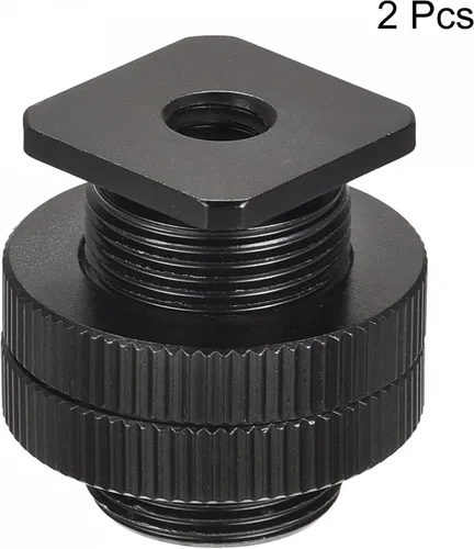 Miniatura 3 de uxcell Adaptador de soporte de micrófono, hembra de 1/4 pulgadas a 5/8 pulgadas macho 0.98 pulgadas, adaptador de tornillo de conversión