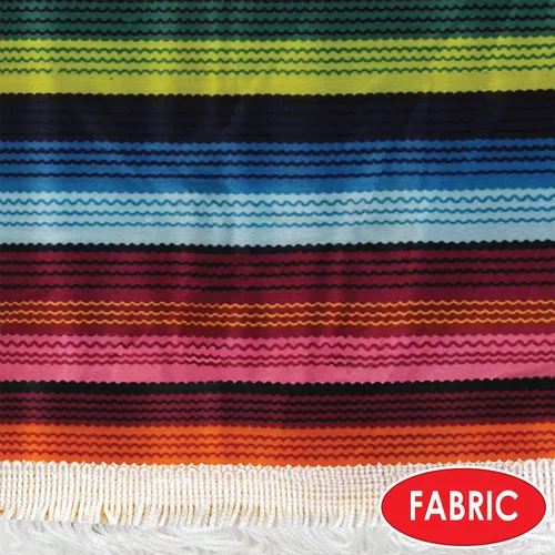 Miniatura 5 de Beistle Cinco De Mayo Mexican Fiesta Serape Poncho Accesorio de disfraz, talla única, multicolor, se adapta