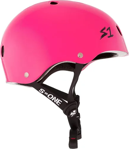 Miniatura 3 de Casco S1 Lifer para patinaje en monopatín, BMX y patinaje sobre ruedas Brillo rosa intenso