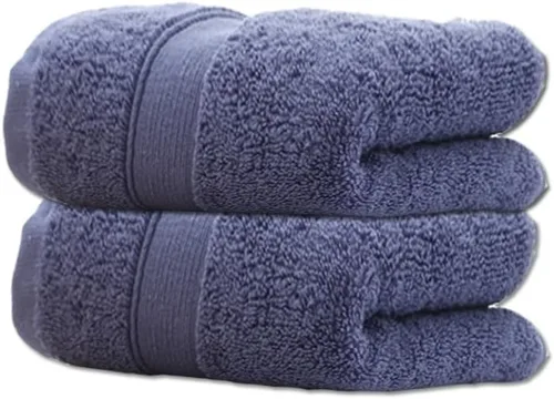 Miniatura 11 de JININQ Toallas de mano de 2 piezas de 700 GSM, 100% algodón para baño, cocina, belleza, spa, gimnasio, toalla facial para el hogar, toallas Negro