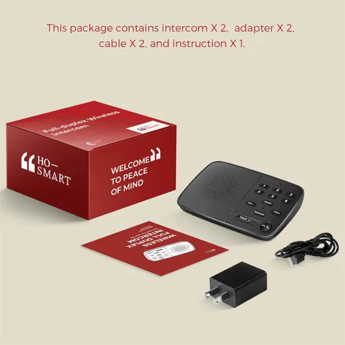 Miniatura 7 de Hosmart UltraSpeak Intercomunicadores inalámbricos para el hogar, 2024 Intercomunicador bidireccional en tiempo real, sistema de intercomunicación