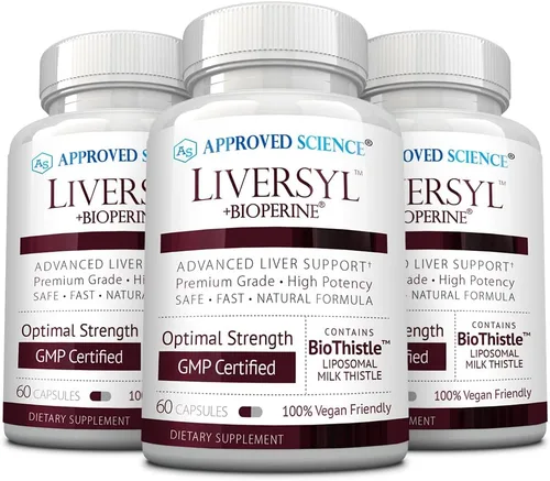 Approved Science Liversyl - Apoya la función óptima del hígado - Limpieza y desintoxicación - Rápido y eficaz - Cardo mariano, extracto de alcachofa