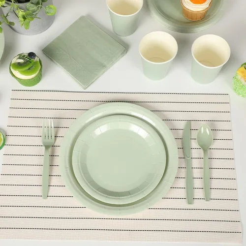 Miniatura 4 de Dandat 350 piezas de decoración para despedida de soltera y baby shower, suministros de fiesta incluyen platos, vasos y juegos de servilletas