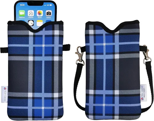 Miniatura 8 de Tainada Funda Estuche Bolsa de Neopreno para Teléfono para Hombres y Mujeres con Correa Cruzada/Cordón para el Cuello para iPhone 17/16/15 Pro Max