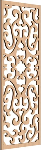 Miniatura 57 de Smithfield Paneles de pared decorativos de madera con calado, 13 3/8 pulgadas de ancho x 34 3/8 pulgadas de alto x 3/8 de alto, roble rojo rojo