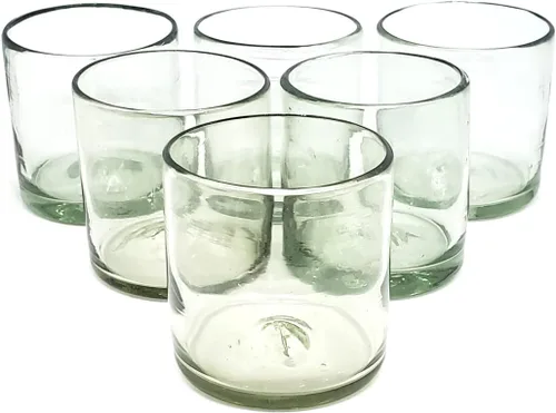 Miniatura 10 de Clear Blown - Juego de 6 vasos de 10 onzas, cristalería mexicana hecha a mano, vidrio reciclado, sin plomo ni toxinas (mezclador)