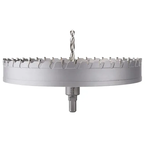 Miniatura 41 de Sierra perforadora de carburo de 1-1/2 pulgadas (1.496 in) para metal duro, cortador de agujeros con punta de carburo de tungsteno con broca piloto
