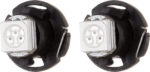 Miniatura 3 de cciyu Paquete de 20 bombillas LED T4.7 rojo 1-5050-SMD Neo Wedge A/C 12V
