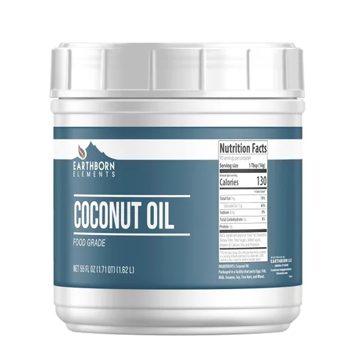 Earthborn Elements Aceite de coco (55 fl oz), no hidrogenado, de grado alimenticio, siempre puro