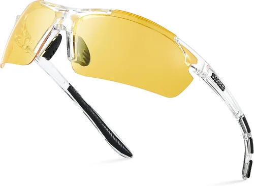Miniatura 9 de Lentes de sol polarizados deportivos para hombres y mujeres, con diseño envolvente, UV400, para correr, béisbol, sóftbol, ciclismo, conducción
