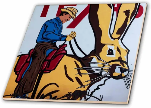 Miniatura 4 de 3dRose Amarillo, Texas - The Big Texan Steak House. 4 Inch Ceramic Tile