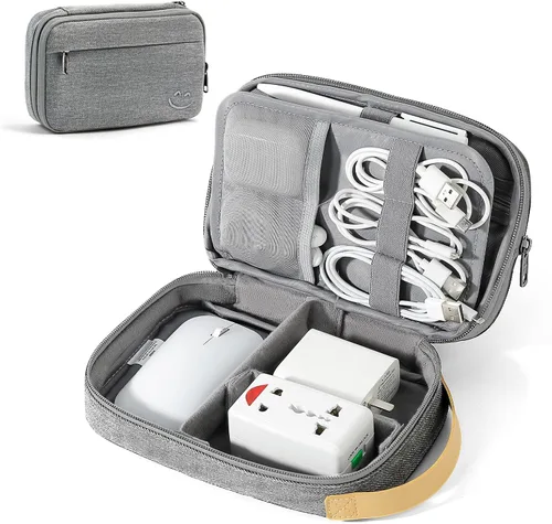 Miniatura 9 de Travelkin - Organizador de cables de viaje, organizador electrónico de viaje, bolsa organizadora de cables para cables, cargadores de teléfono, Negro