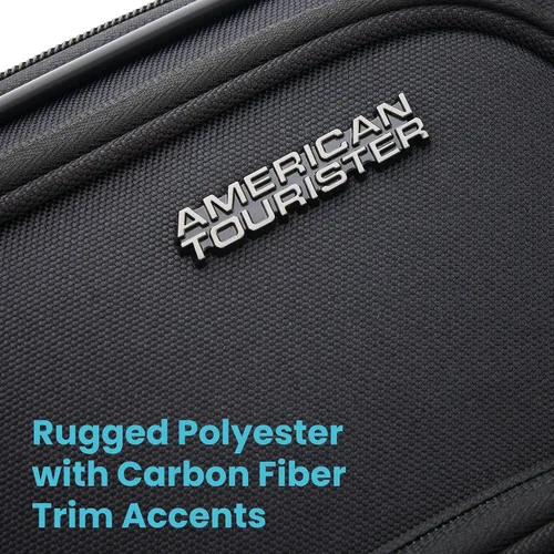 Miniatura 6 de American Tourister 4 KIX 2.0 - Colección de maletas con ruedas giratorias de lado blando, Negro, Juego de 2 piezas (maleta de manomediana)