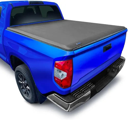 Tyger Auto T1 - Cubierta tonneau suave enrollable para caja de camioneta compatible con Toyota Tundra 2007-2013 | Fleetside caja de 5.5 pies (66