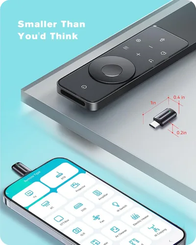 Miniatura 5 de Adaptador de control remoto universal para smartphone, control remoto todo en uno para TV/AC/DVD compatible con Samsung, Sony, Panasonic, Sharp, LG