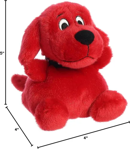 Miniatura 6 de Aurora Juguetón Clifford Palm Pal Clifford - Animal de peluche - Nostalgia infantil - Compañerismo duradero - Rojo 5 pulgadas